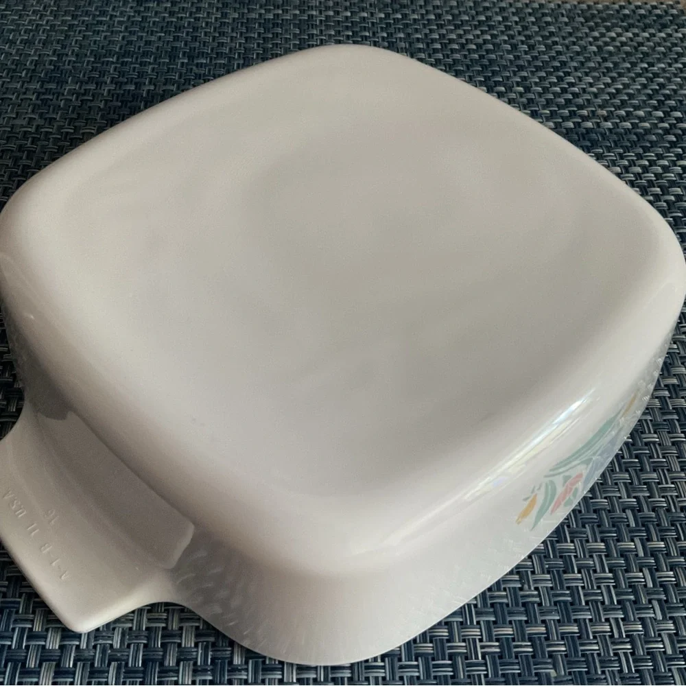 Vintage CorningWare Friendship 1 Qt Casserole Dish A-1-B No Lid Floral USA